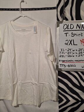 NWT Old Navy Shirt, White, 2XL